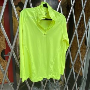 CHAMPION Neon Yellow DuoDry Pullover Large🔴